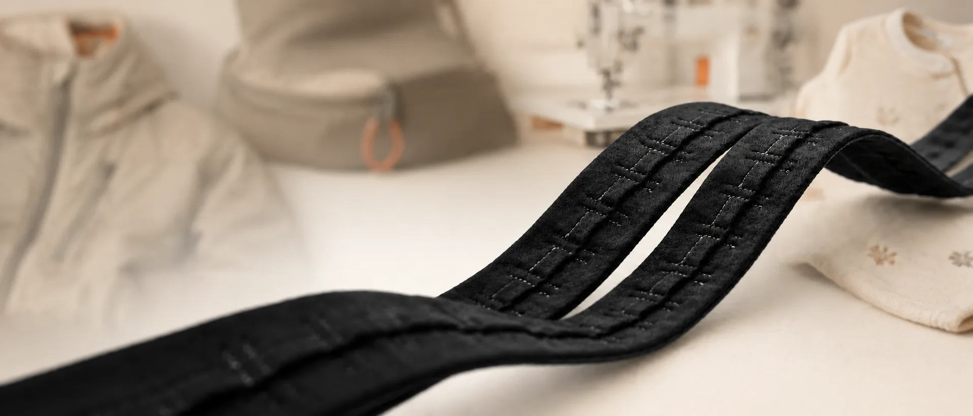 Fermeture magnétique textile SYSTEMMAG sur fond clair